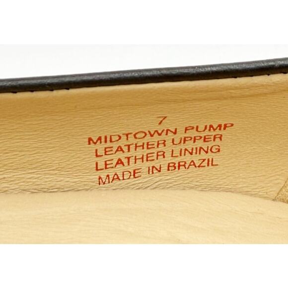 Marc Joseph New York Womens Midtown Pumps US 7 Black Leather Round Toe NIB - Picture 13 of 13